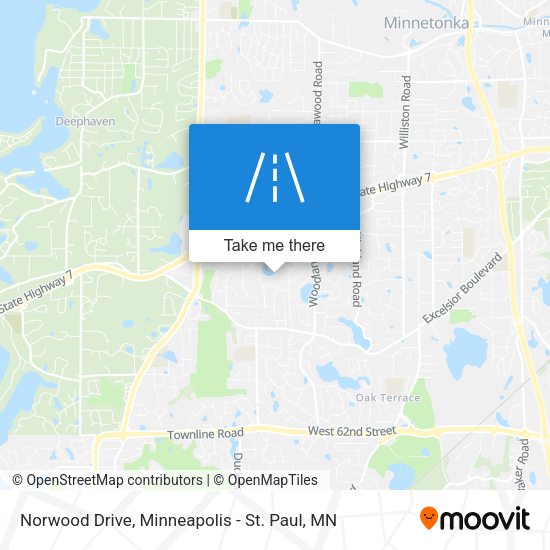 Norwood Drive map