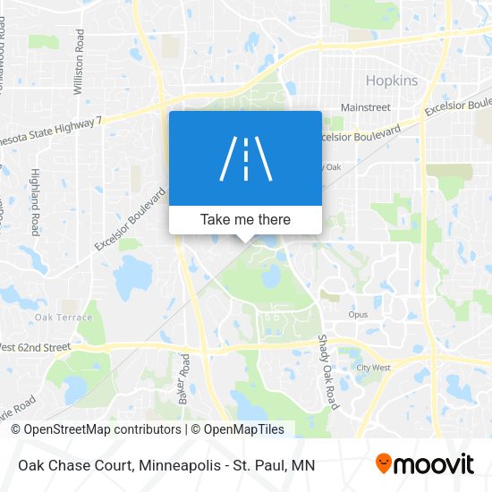 Mapa de Oak Chase Court