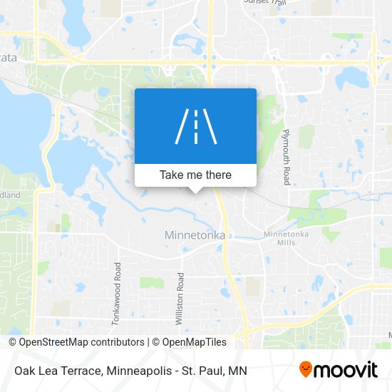 Oak Lea Terrace map