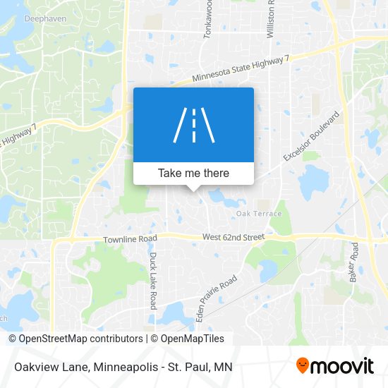 Oakview Lane map