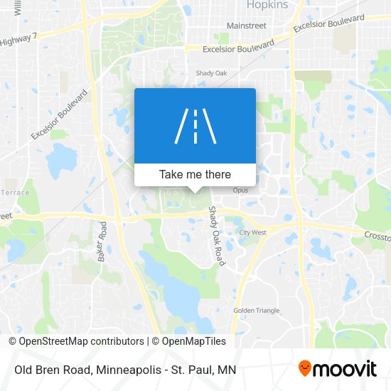 Mapa de Old Bren Road