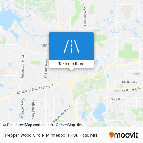 Mapa de Pepper Wood Circle