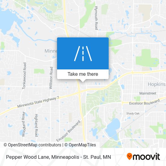 Mapa de Pepper Wood Lane