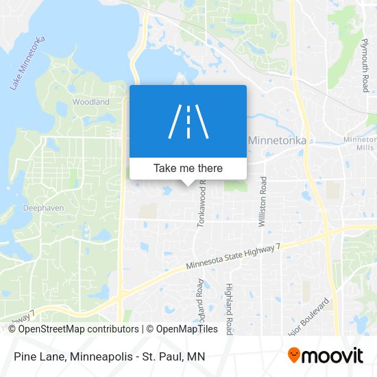 Mapa de Pine Lane
