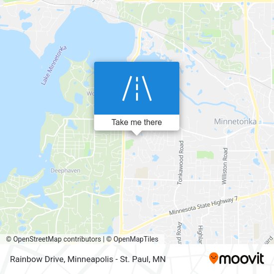 Rainbow Drive map