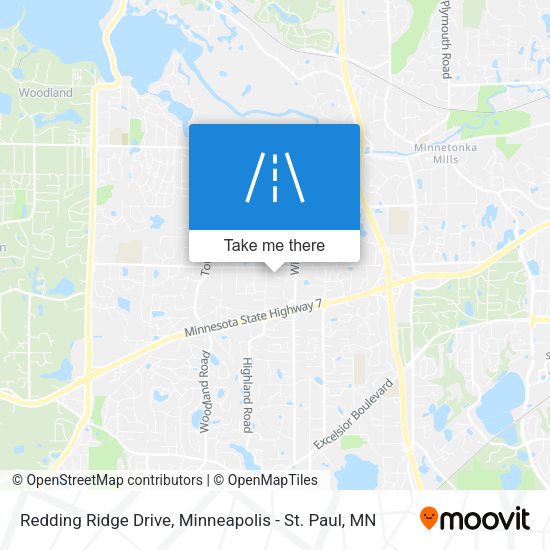 Redding Ridge Drive map