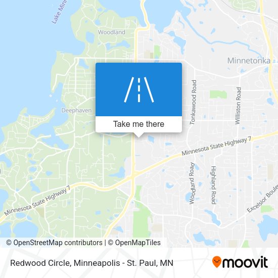 Redwood Circle map