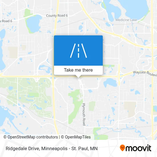Ridgedale Drive map