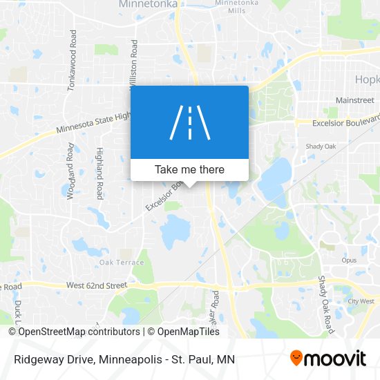 Ridgeway Drive map