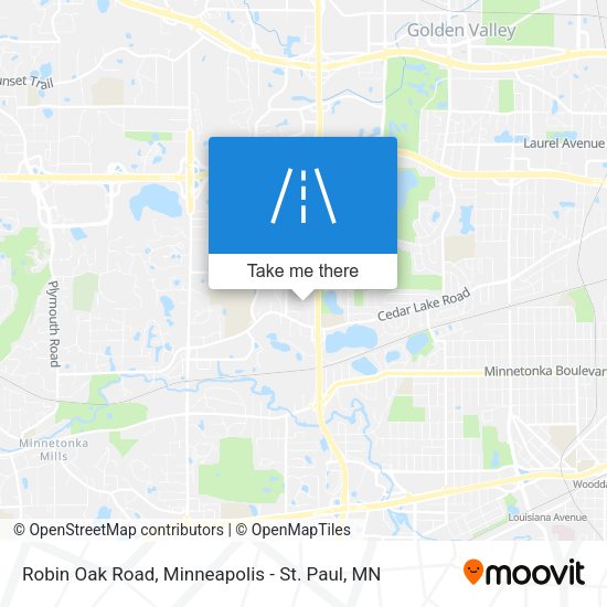 Robin Oak Road map