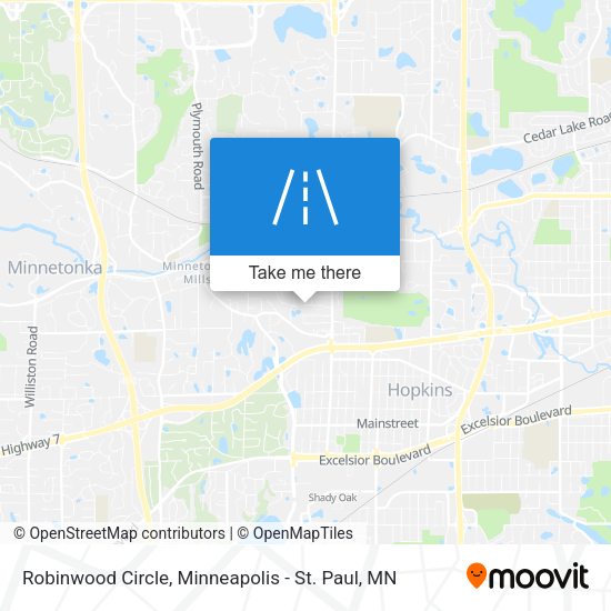 Robinwood Circle map