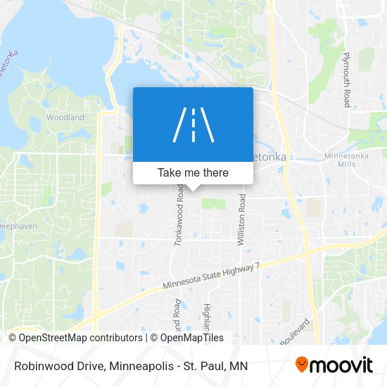 Mapa de Robinwood Drive