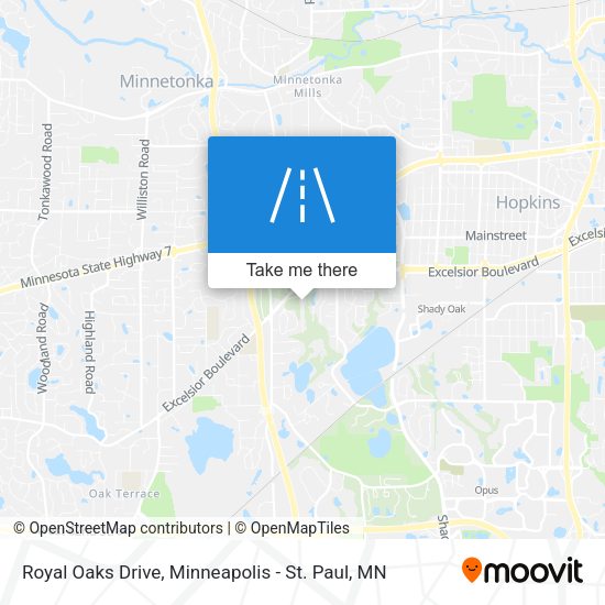 Royal Oaks Drive map