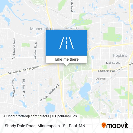 Shady Dale Road map