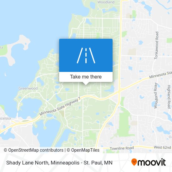 Shady Lane North map