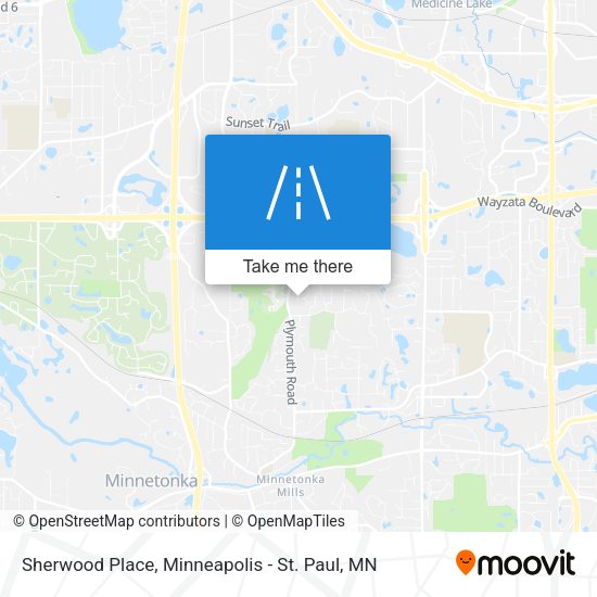 Sherwood Place map
