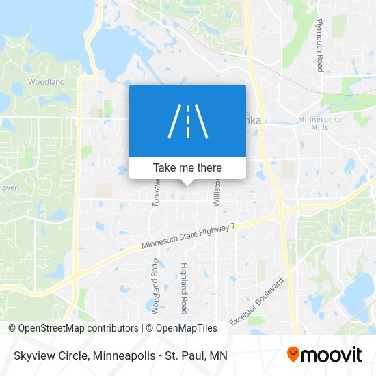 Skyview Circle map