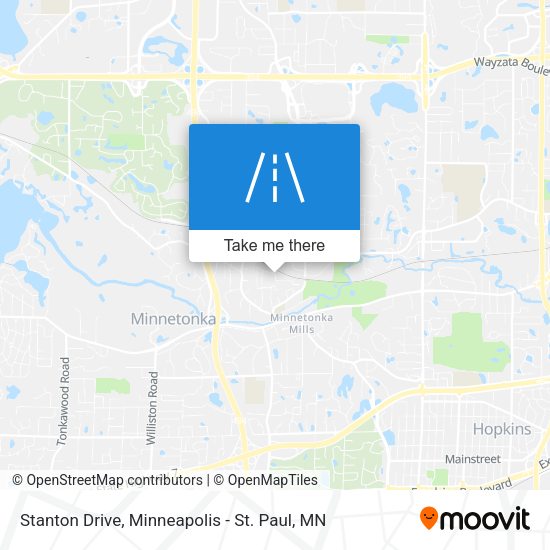 Stanton Drive map