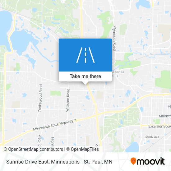 Mapa de Sunrise Drive East