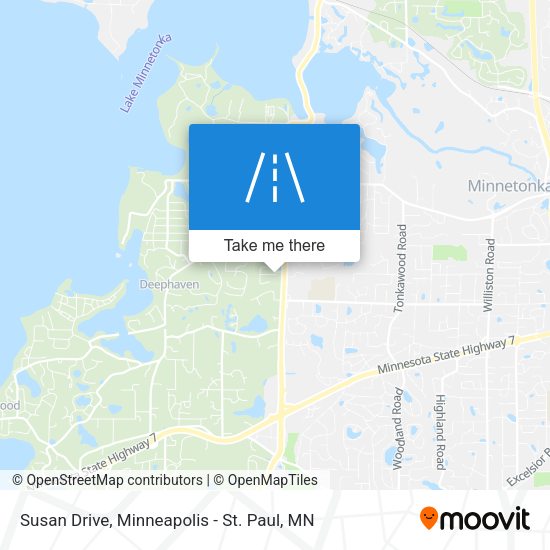 Susan Drive map