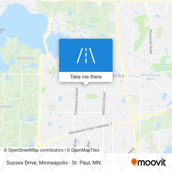 Mapa de Sussex Drive