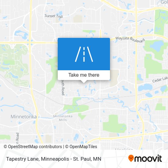 Mapa de Tapestry Lane