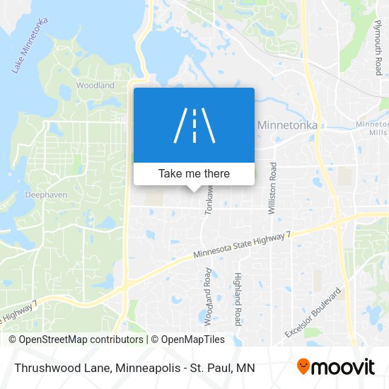 Thrushwood Lane map