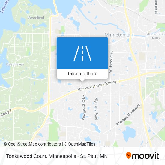 Mapa de Tonkawood Court