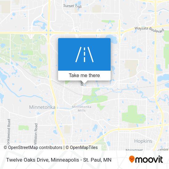 Mapa de Twelve Oaks Drive