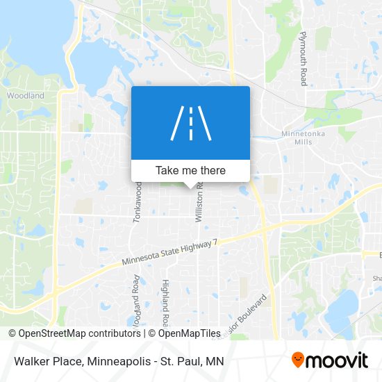 Walker Place map