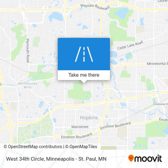 Mapa de West 34th Circle