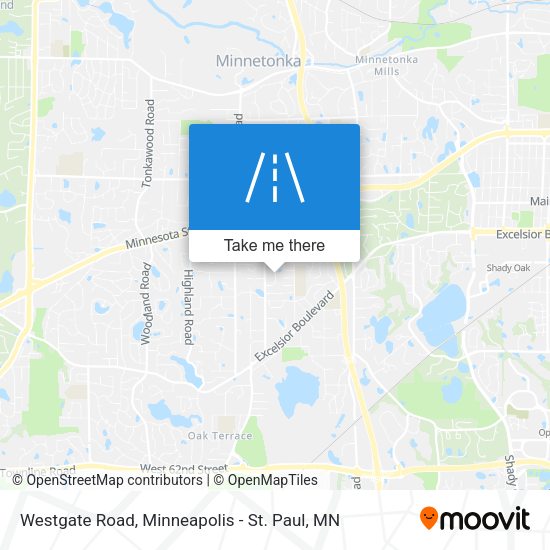 Westgate Road map