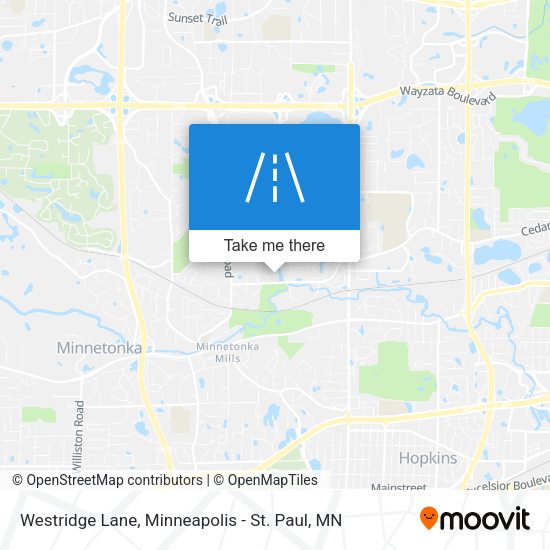 Westridge Lane map