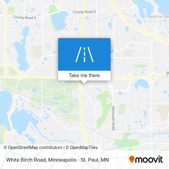 White Birch Road map
