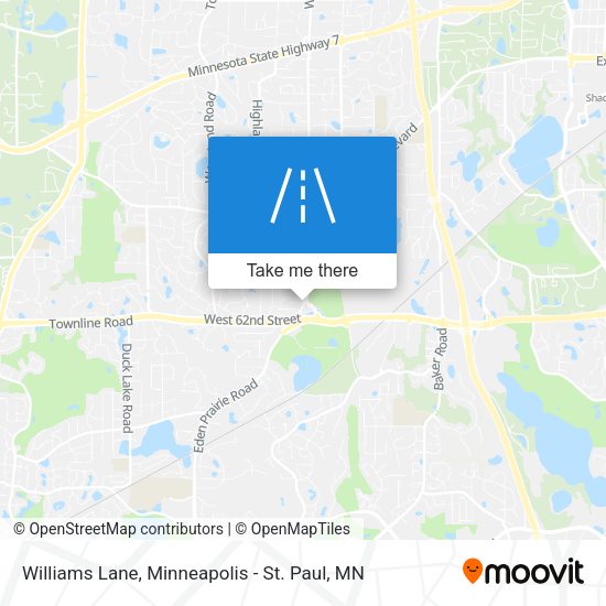 Williams Lane map