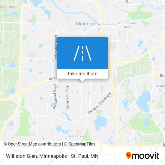 Williston Glen map