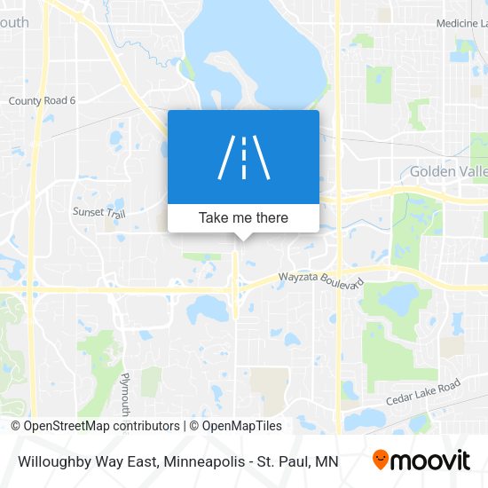 Mapa de Willoughby Way East