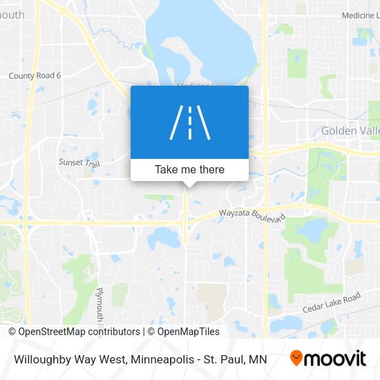 Mapa de Willoughby Way West