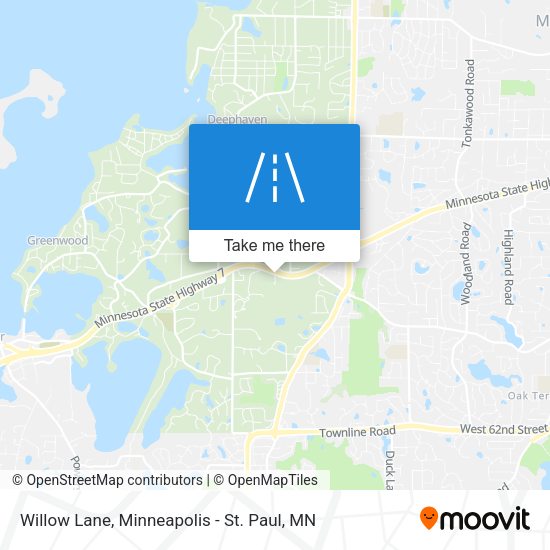 Mapa de Willow Lane