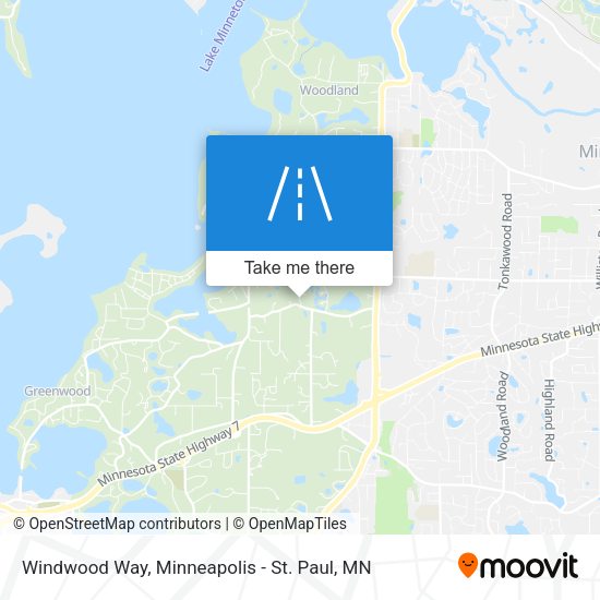 Windwood Way map