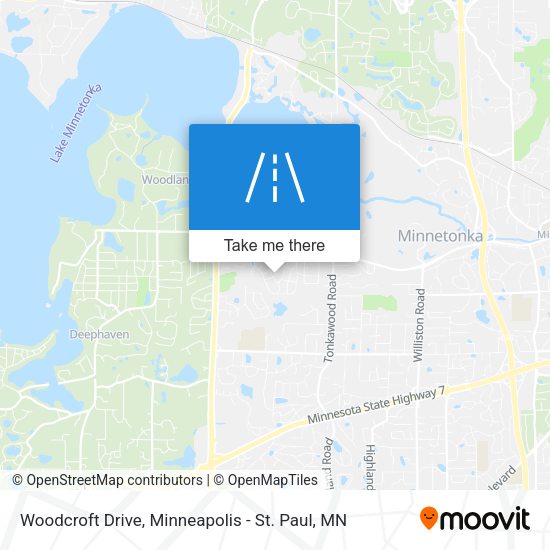 Woodcroft Drive map