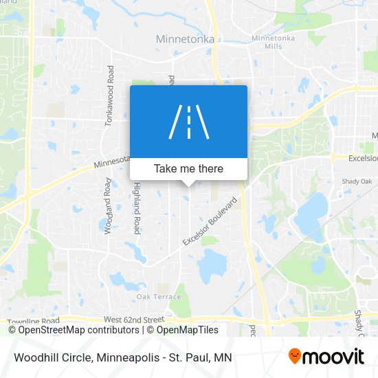 Mapa de Woodhill Circle