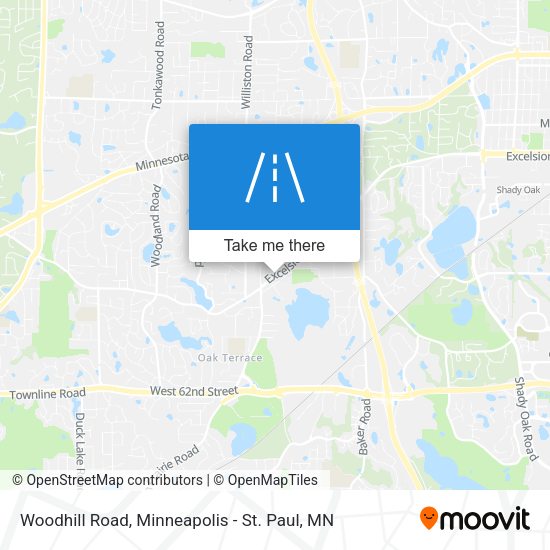 Woodhill Road map