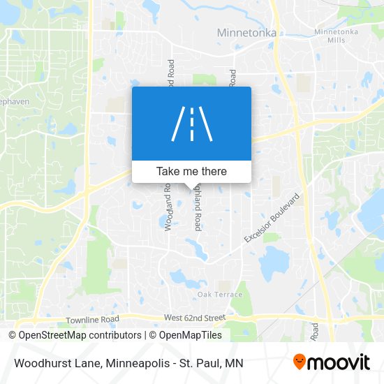 Woodhurst Lane map