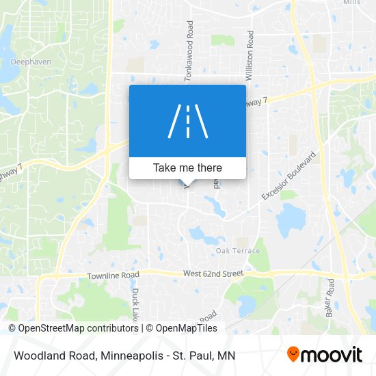 Woodland Road map
