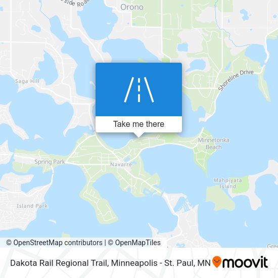 Mapa de Dakota Rail Regional Trail