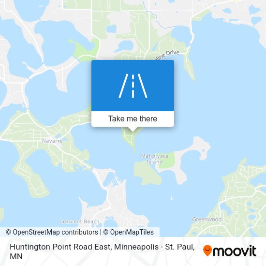 Huntington Point Road East map