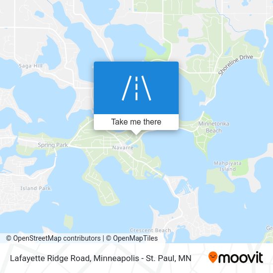 Mapa de Lafayette Ridge Road