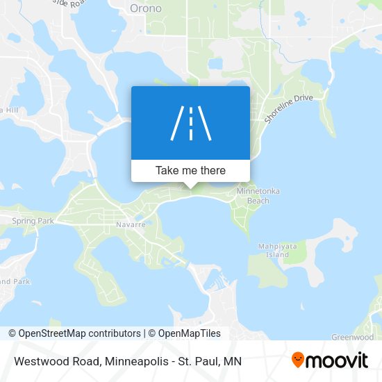 Westwood Road map