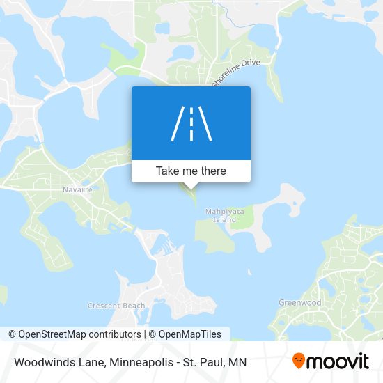 Mapa de Woodwinds Lane